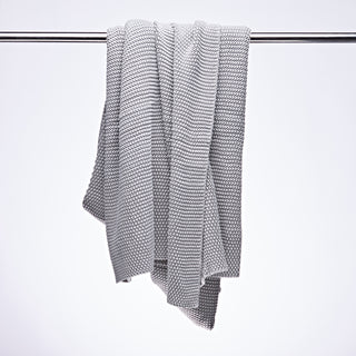Pebble Grey Stonewash Cotton Throw - Turaco