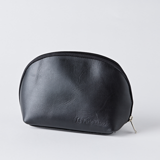 Ladies’ Leather Cosmetic Bag in Black