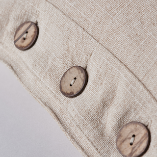 Azura Textured Stonewashed Cotton Scatter, in Taupe