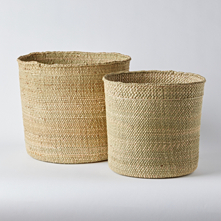 Grass Woven Basket - in Natural