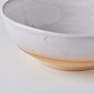 White Glazed Dinnerware Set – Plate, Side Plate & Bowl