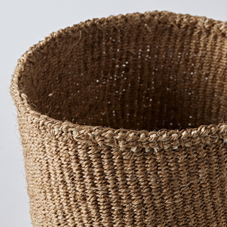 Sisal Woven Basket – Plain Beige