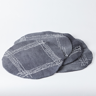 Charcoal wool placemat - Itafile Placemat