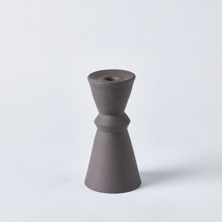 Unglazed Ceramic Charcoal Candlestick