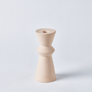 Unglazed Ceramic Sand Candlestick