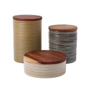 Vorster & Braye Small Storage Jar with Wooden Lid