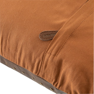 Firenze Brass-studded Leather Scatter Cushion