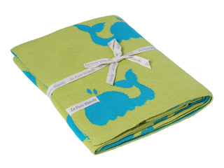Whale Watcher Cotton Baby Blanket