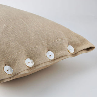 Santiago Textured Cotton Scatter Cushion, in Taupe
