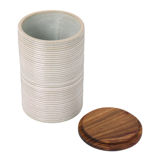 Vorster & Braye Large Storage Jar with Wooden Lid