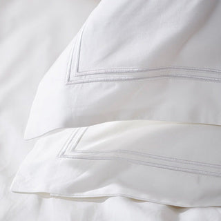 Saxon Duvet Set with White Satin Stitch Detail