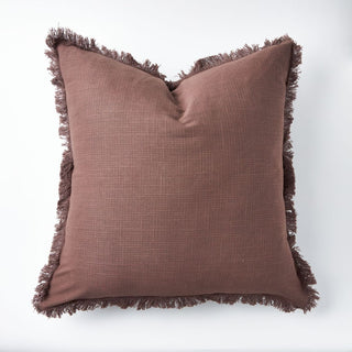 Fernando Textured Cotton Scatter Cushion, in Mocha