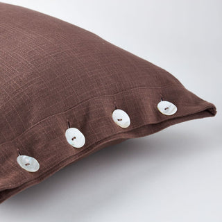 Santiago Textured Cotton Scatter Cushion, in Mocha