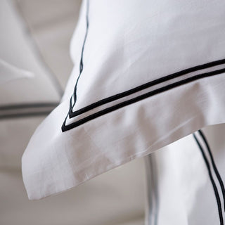 Saxon Duvet Set with Black Satin Stitch Detail