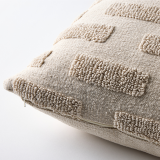 Natural on Natural Cotton Knit Scatter Cushion