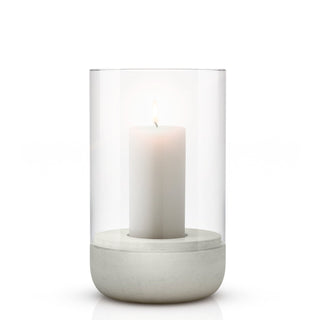 Calma Candle Lantern, by Blomus - in light grey - large