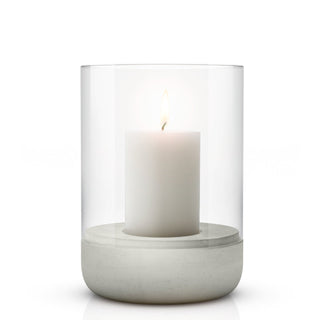 Calma Candle Lantern, by Blomus - in light grey - medium