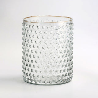Cassidy Cylindrical Dotted Glass Vase