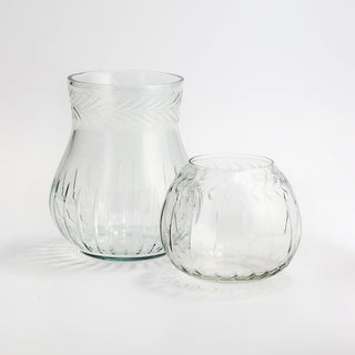 Serenity Set of Two Glass Vases