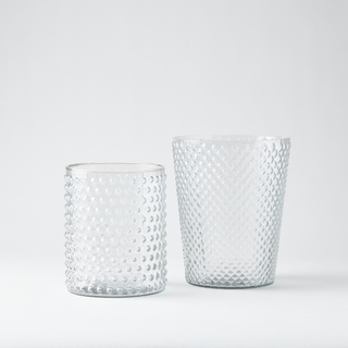 Cassidy Cylindrical Dotted Glass Vase