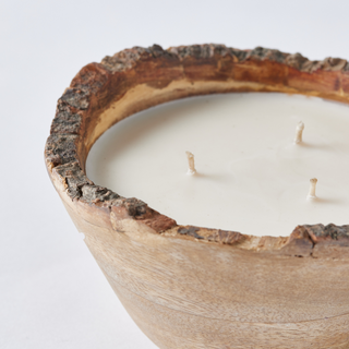 Vanilla-scented Soy Wax Candle – Natural with Jagged Rim