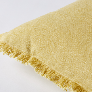 Marisol Textured Stonewashed Cotton Scatter, in Mustard