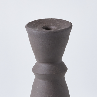 Unglazed Ceramic Charcoal Candlestick