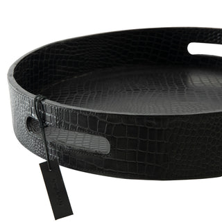Palermo Croc-embossed Leather Serving Tray