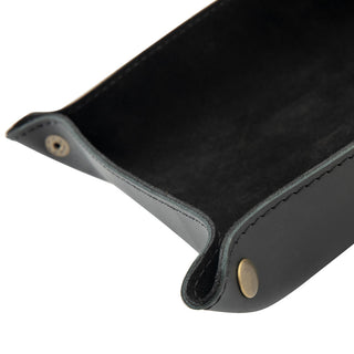Milano Collapsible Leather Valet Tray