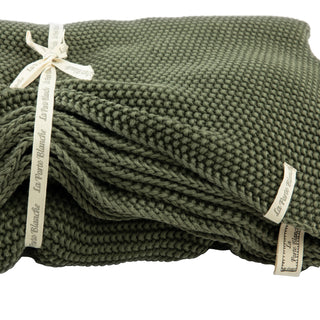 Turaco Throw in Olive Green