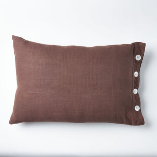 Santiago Textured Cotton Scatter Cushion, in Mocha