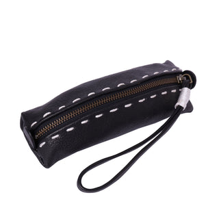 Concerto Leather Cosmetic Bag with Lanyard