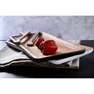 Maram Wooden Platter with White Finish