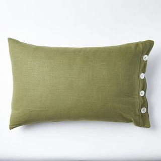 Santiago Textured Cotton Scatter Cushion, in Sage