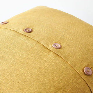 Fernando Textured Cotton Scatter Cushion, in Mustard