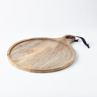 Ronda Round Wooden Serving Board, with Handle