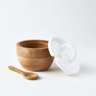 Suraya Small Wooden Serving Bowl