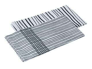 Monochrome Stripes Kitchen Towel Set