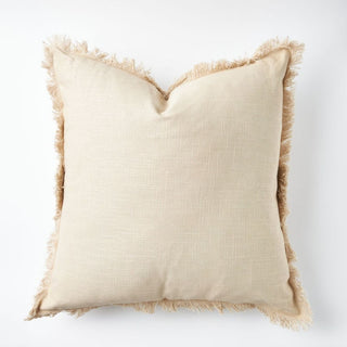 Fernando Textured Cotton Scatter Cushion, in Taupe