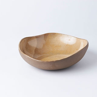 Contour Salad Bowl in coffee