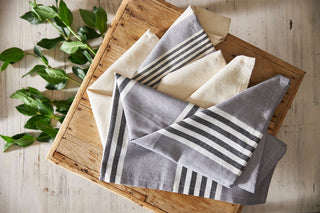 Banded Stripes Kitchen Towel Set